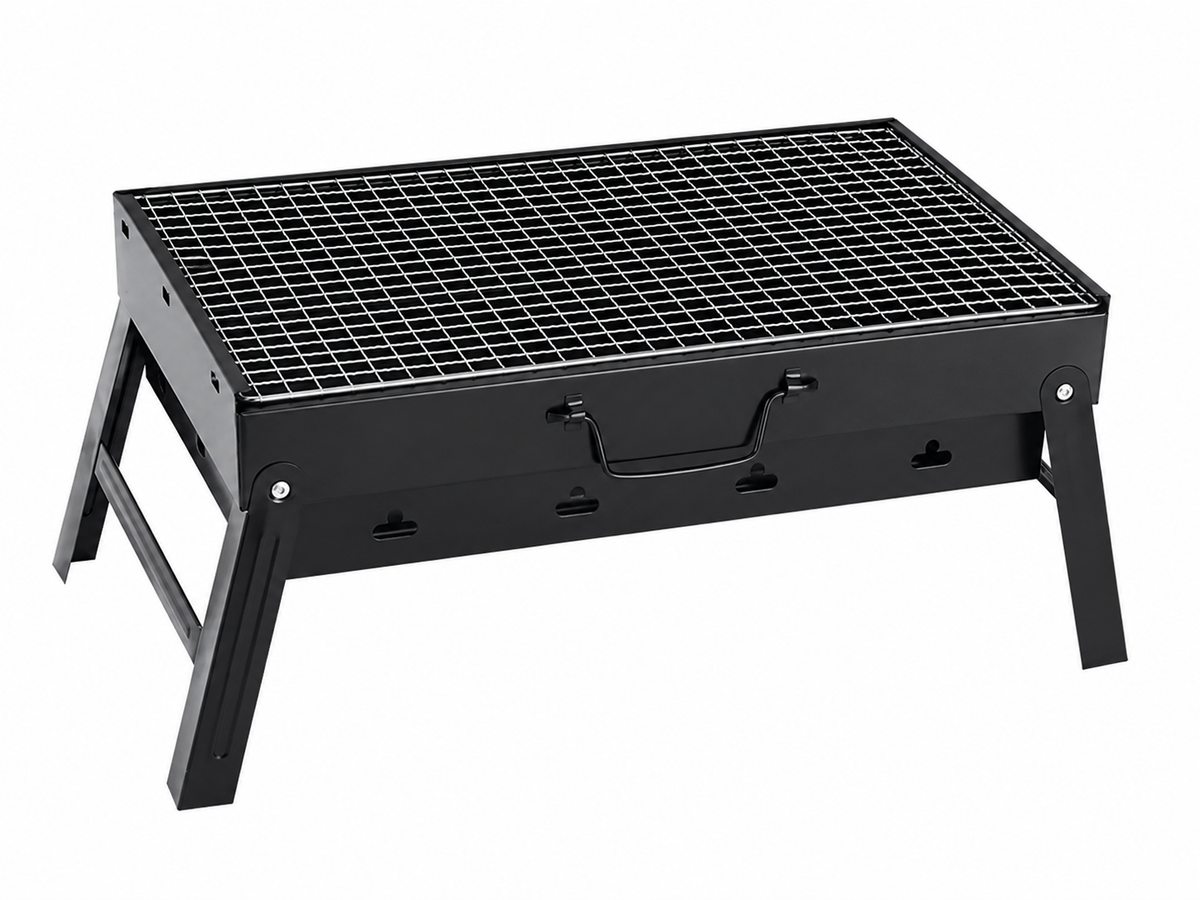 Foldable Portable BBQ Charcoal Grill Lightweight Smoker Grill